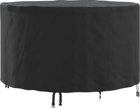 vidaXL Kültéri bútorhuzat Fekete 102 x 102 x 71 cm 210D szövet