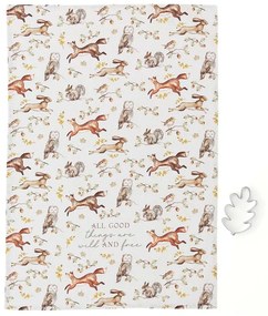 Pamut konyharuha és sütikiszúró szett 2 db-os 45x65 cm Forest Fable – Cooksmart ®