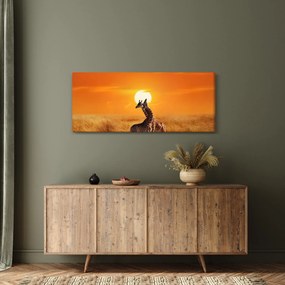 Kép - Zsiráfok a Serengeti Nemzeti Parkban (120x50 cm)