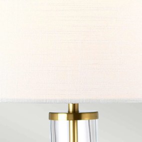 Elstead Lighting Orb ORB-CLEAR-AB-WHT Asztali lámpa 1x60W/E27