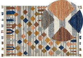 Színes kilim gyapjúszőnyeg 200 x 300 cm KASAKH Beliani
