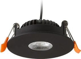 RENDL SPRAY 9 süllyesztett lámpa fekete 230V LED 7W 24° 3000K