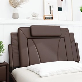 barna műbőr fejtámla párna Viana 100 cm