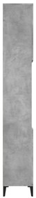 vidaXL betonszürke szerelt fa fürdőszobaszekrény 30 x 30 x 190 cm
