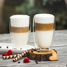 4Home Hot&Cool Thermo latté pohár 410 ml, 2 db