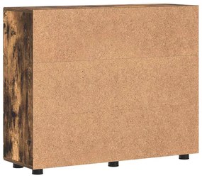Széf polcokkal ajtóval Füstölt tölgy 55.5 x 29 x 100 cm Faanyag