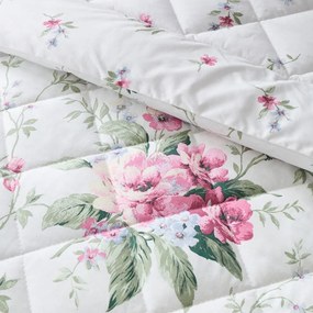 Krémszínű steppelt ágytakaró 200x200 cm Bridgerton Penelope Floral – Catherine Lansfield