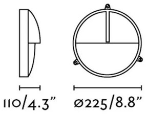FARO 70996 - Kültéri fali lámpa TIMON 1xE27/60W/230V IP44