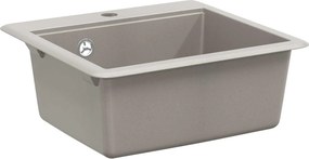 vidaXL Mosogató Szürke 470 x 440 mm Gránit
