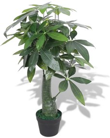 művadkakaó virágcseréppel 85 cm zöld