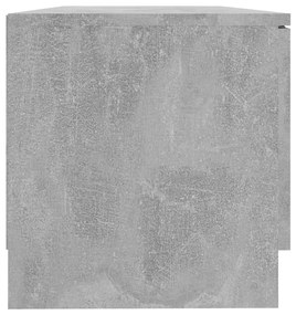 2 db betonszürke szerelt fa TV-szekrény 80x35x36,5 cm