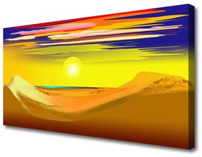 Vászonkép Desert Sun Art 100x50 cm