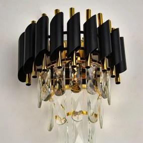 Brilagi - ECLIPSE fali lámpa 2xE14/10W/230V fekete/arany