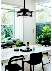 FANAWAY 212927 - LED mennyezeti ventilátor CLASSIC 3xE27/4W/230V fekete + DO