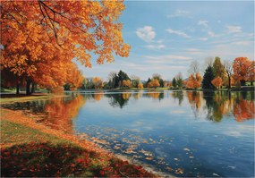 Fotótapéta Erdő Tó Természet Hálószoba Nappali Tapéta Flizelina 150x105