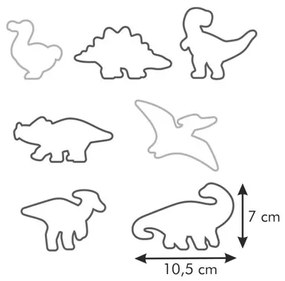 Tescoma Delícia kiszúró formák, dinoszauruszok, 7 db