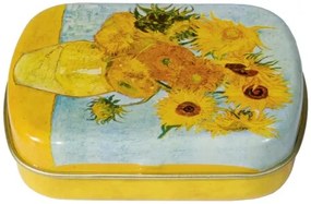 Fémdoboz 6,3x1,8x5,2cm, Van Gogh: Napraforgók