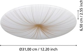 EGLO 900499 NIEVES Ufo Lámpa Fehér, Arany LED IP20