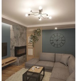 Sollux SL.1443 - Felületre szerelhető csillár VECTOR 6xE27/15W/230V fehér