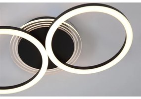 Searchlight 13651BK - CONTOUR LED dimmelhető mennyezeti lámpatest, 24W, 230V, 3000K