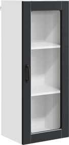 vidaXL Konyhaszekrény polcokkal Fekete 40 x 31 x 100 cm Faanyag