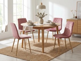 Rózsaszín bársony szék TURIN