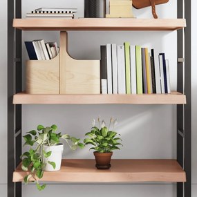 világosbarna kezelt tömör tölgyfa fali polc 80x40x(2-6) cm