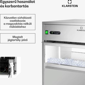 Klarstein Powericer XXL, jégkocka készítő, ipari berendezés légkocka gyártáshoz, 160 W