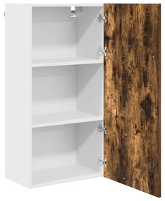 Függő szekrény Riga Füstölt tölgy és fehér 50 x 31 x 100 cm