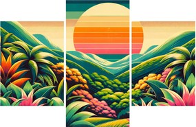 Kép - Színes naplemente (90x60 cm)