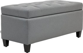 HOMCOM Kárpitozott Tárolópad - Kellemes Megjelenésű - 100 x 40 x 44 cm | Aosom