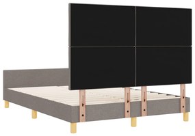 Bézs Szövetágykeret 140x200 cm