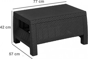 Atlantic duo kerti nyugágy set Corfu asztallal