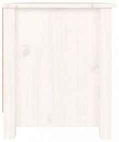 fehér tömör fenyőfa cipősszekrény 70 x 38 x 45,5 cm
