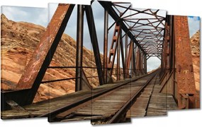 Festmények 100x60 Vasúti híd Vasút