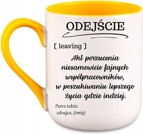 Bögre Távozás a munkából Búcsúajándék a munkából Sárga 330 coffee