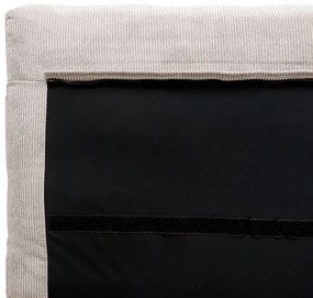 Franciaágy 180 cm Mellody (szürkésbézs)  (ágyráccsal). 1081355