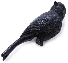 Virágcserép dekoráció KOLIBRÍK fekete