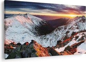 Kép - Téli hegyi panoráma (90x60 cm)