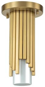 Elstead MARVELE-MP-AB-OPAL - MARVELE rúdról függő csillár 1xE14/40W/230V aranyszínű