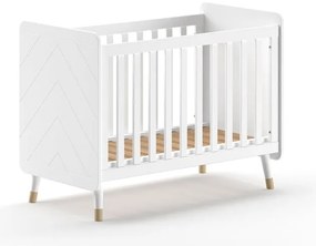 Fehér borovi fenyő babaágy 60x120 cm BILLY – Vipack