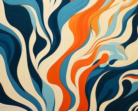 Poszter 50x40cm Óceán hullámai