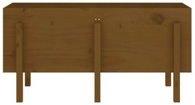 mézbarna tömör fenyőfa kerti magaságyás 121 x 50 x 57 cm