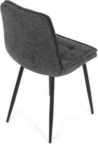 Jídelní židle, šedá, látka, CT-G2048 GREY2