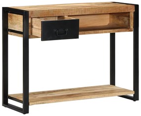 tömör nyersfa mangófa tálalóasztal 100 x 35 x 75 cm