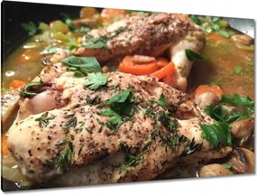 Képek 120x80 Csirke a zöldségekben