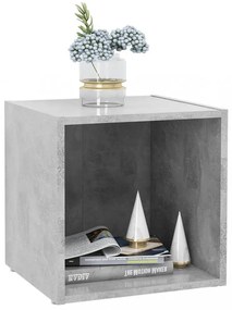 4 db betonszürke szerelt fa TV-szekrény 37 x 35 x 37 cm