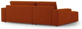 Téglavörös kinyitható sarokkanapé (bal oldali) Jodie – Micadoni Home
