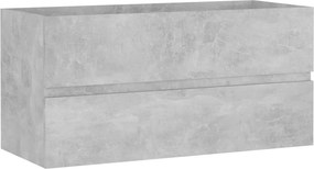 vidaXL betonszürke szerelt fa mosdószekrény 90 x 38,5 x 45 cm