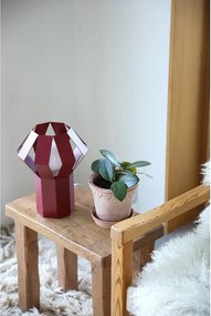 Piros fém asztali lámpa fém búrával (magasság 27 cm) Octa – Markslöjd